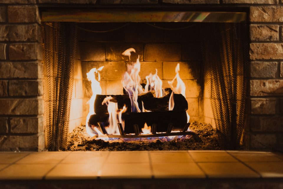 feu de cheminée
